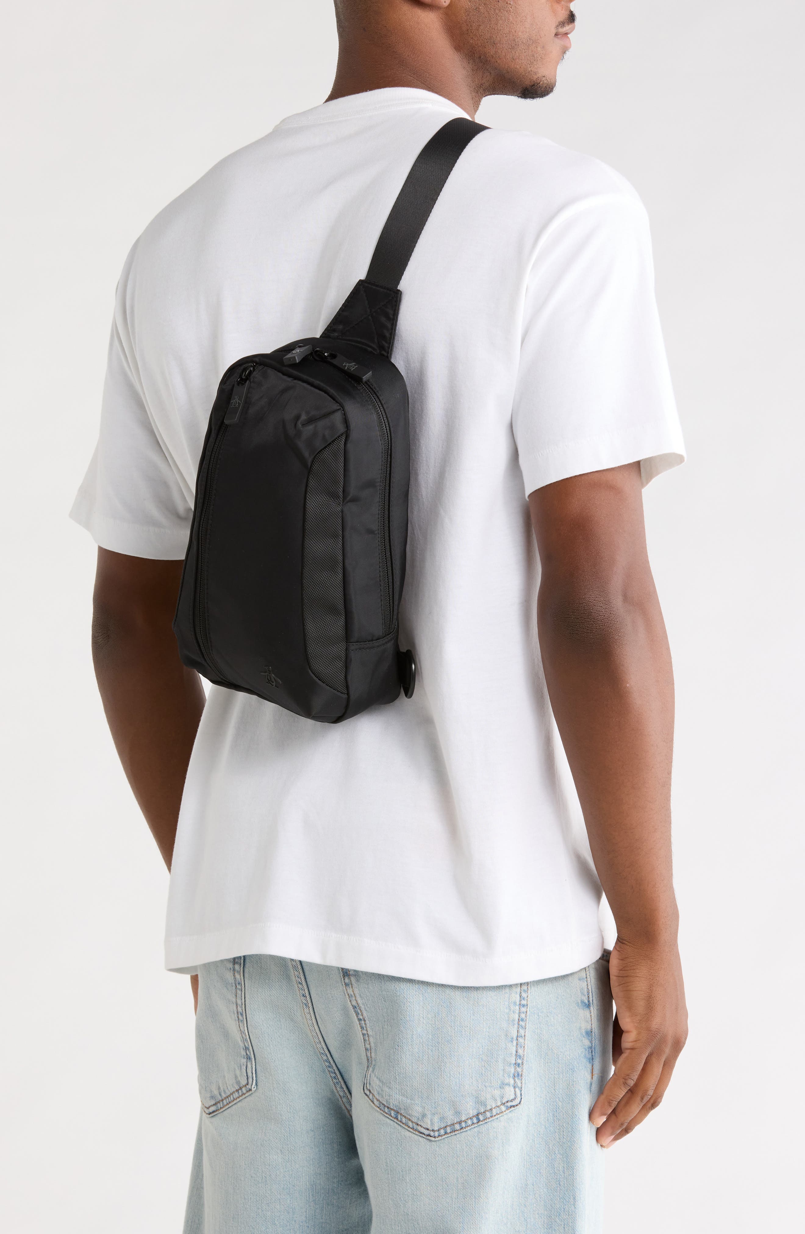 Sleek Convertible Slingbag, Alternate, color, BLACK
