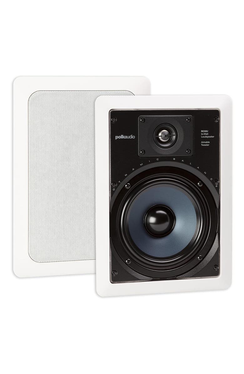 Polk Audio RC65i 2 Way In Wall Speakers - 4 Pack, Alternate, color, White