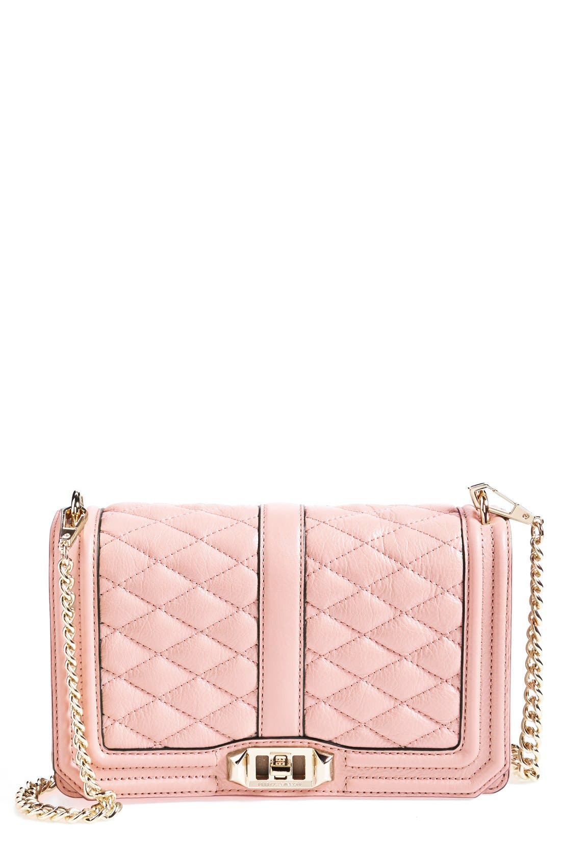 'Love' Crossbody Bag, Main, color, QUARTZ