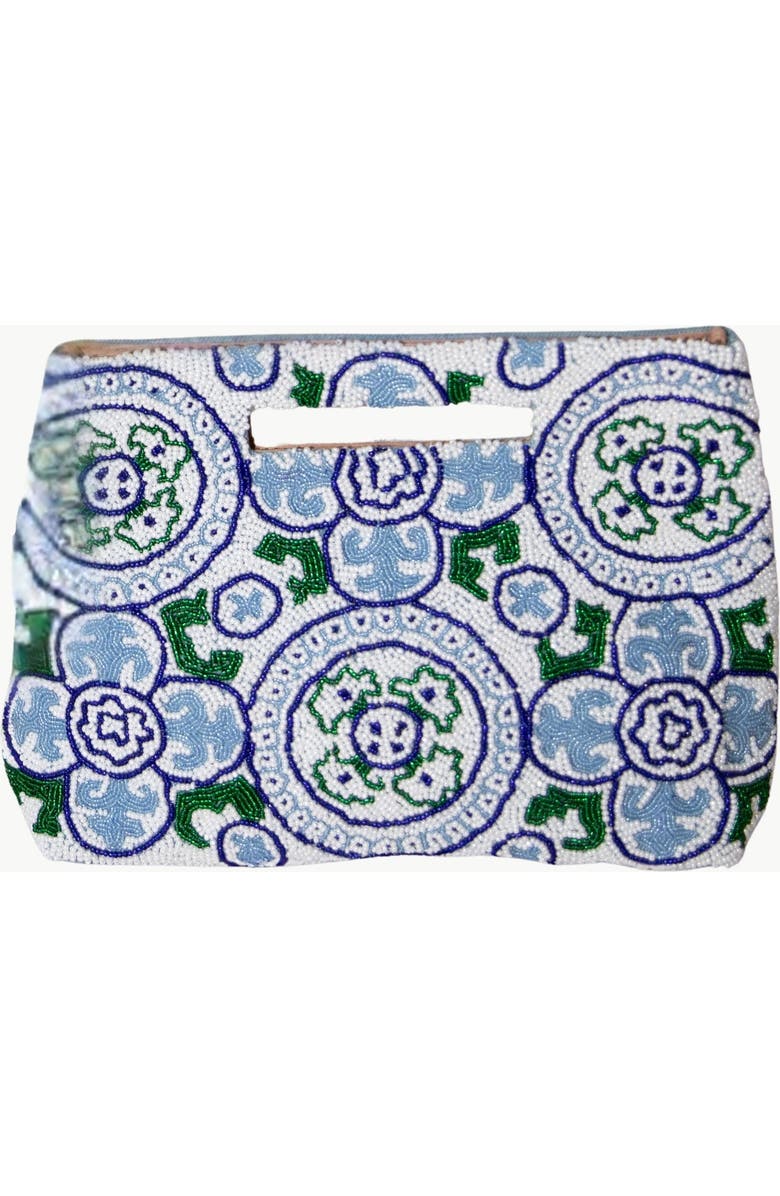 Island to East Side Medallion Mosaic Tile Handle Pouch, Main, color, Multi