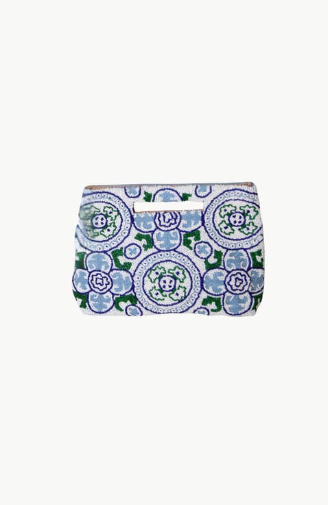 Medallion Mosaic Tile Handle Pouch