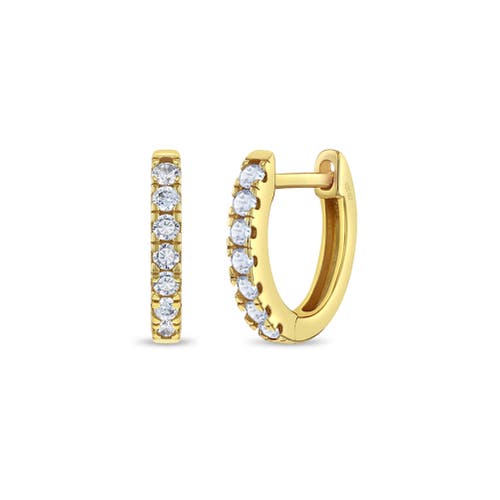 In Season Jewelry Small Multi Clear Cubic Zirconia Huggie Plated Earrings