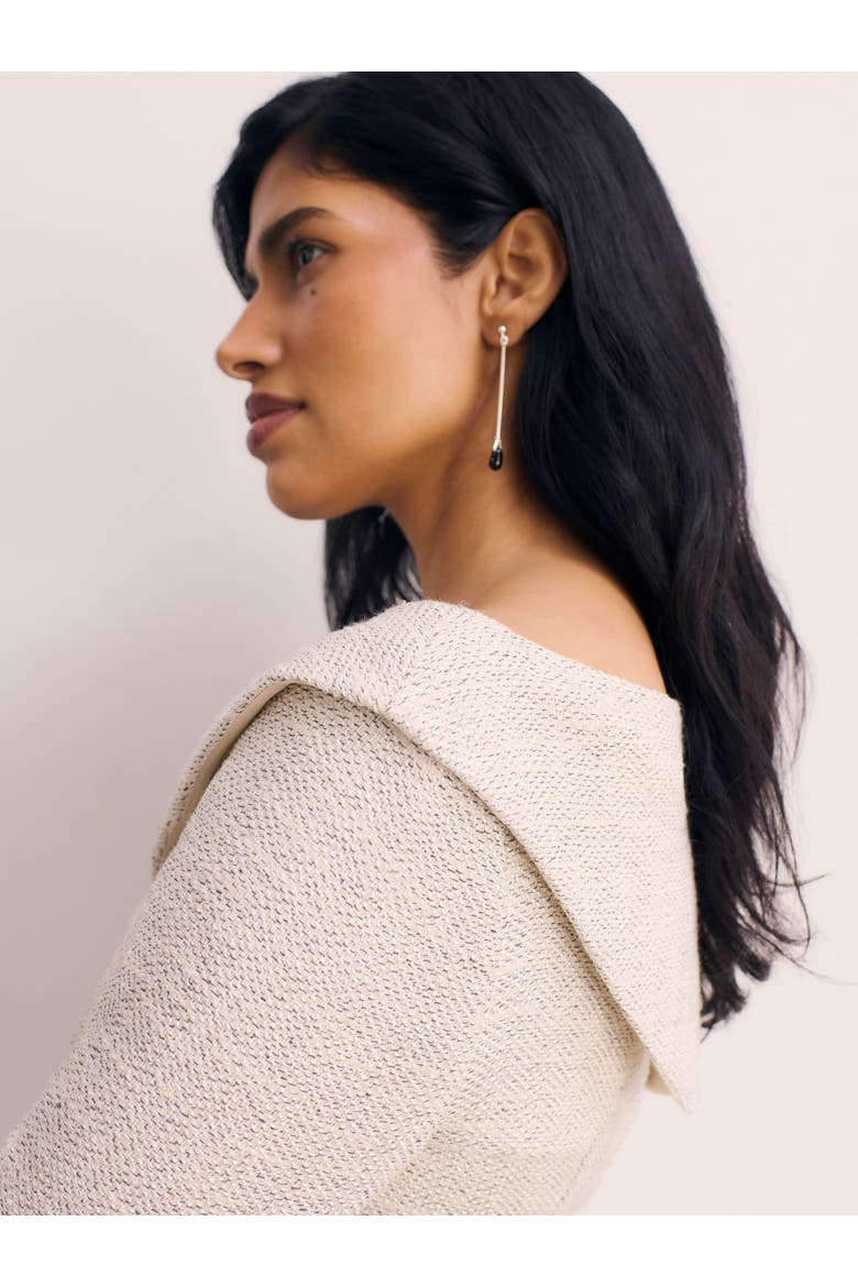 Palmerston Tweed Dress, Alternate, color, Ivory