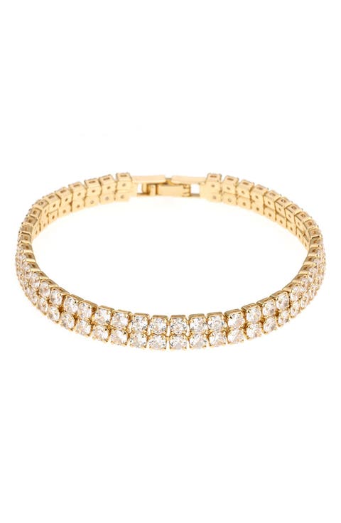 Thick Cubic Zirconia Bracelet