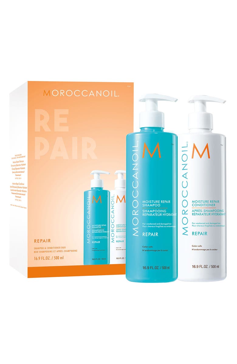 MOROCCANOIL<sup>®</sup> Moisture Repair Shampoo & Conditioner Set, Main, color, 