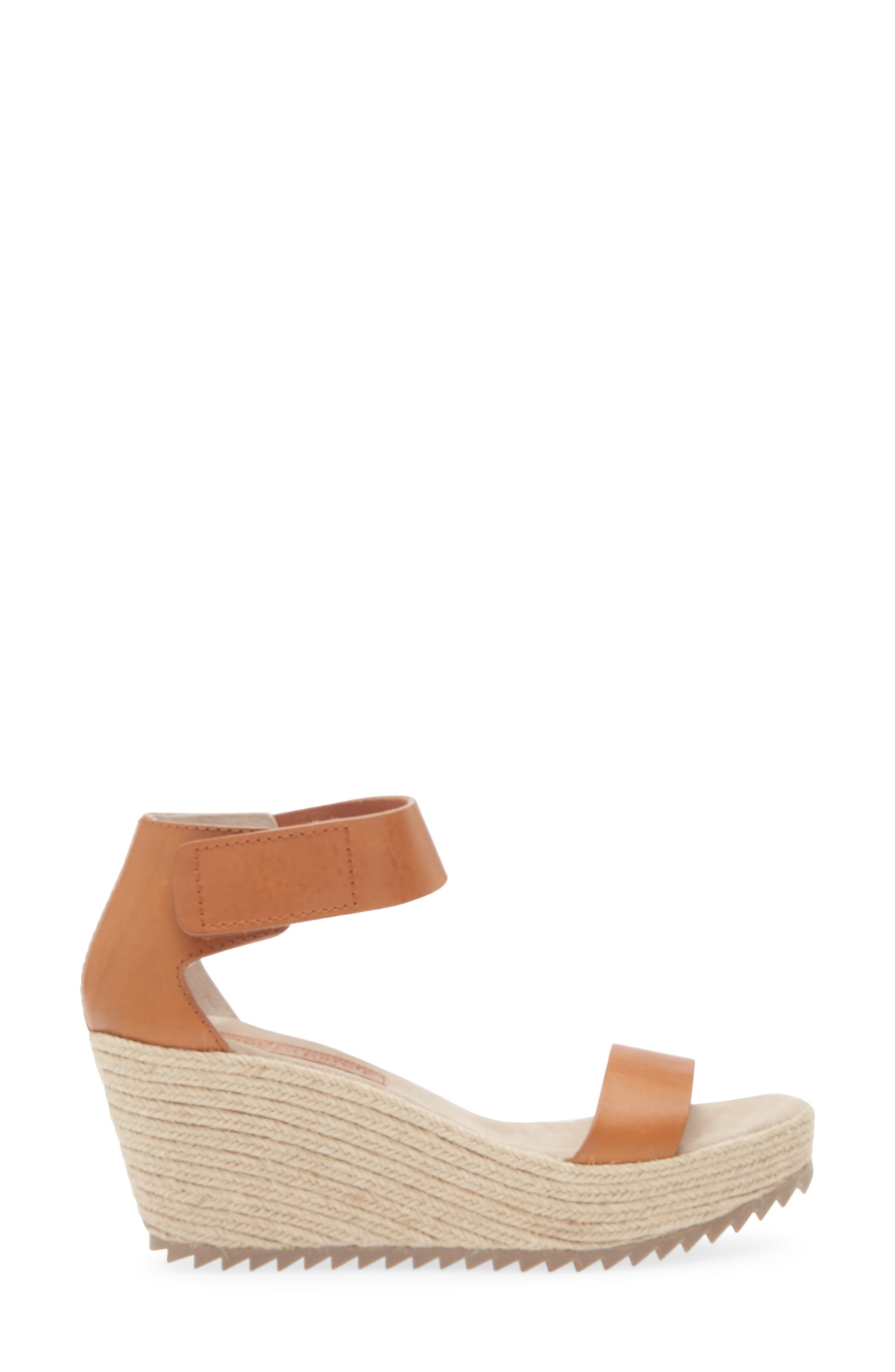 Pedro Garcia Fidelia Wedge Sandal, Alternate, color, Maple Vacchetta