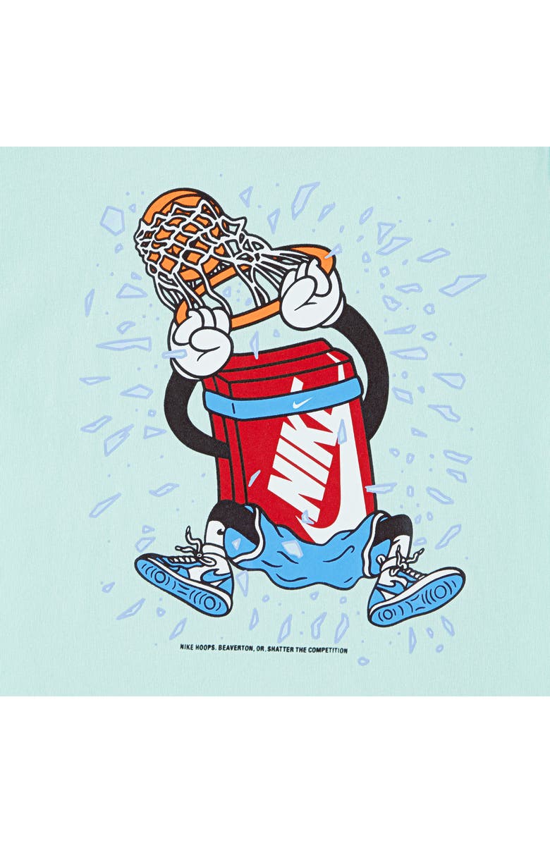Nike Kids' Boxy Dunk Graphic T-Shirt, Alternate, color, Mint Foam