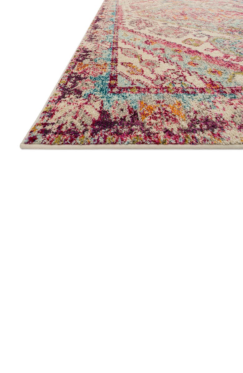 LOLOI Nadia Rug - Aqua/Pink - 5' x 8', Alternate, color,