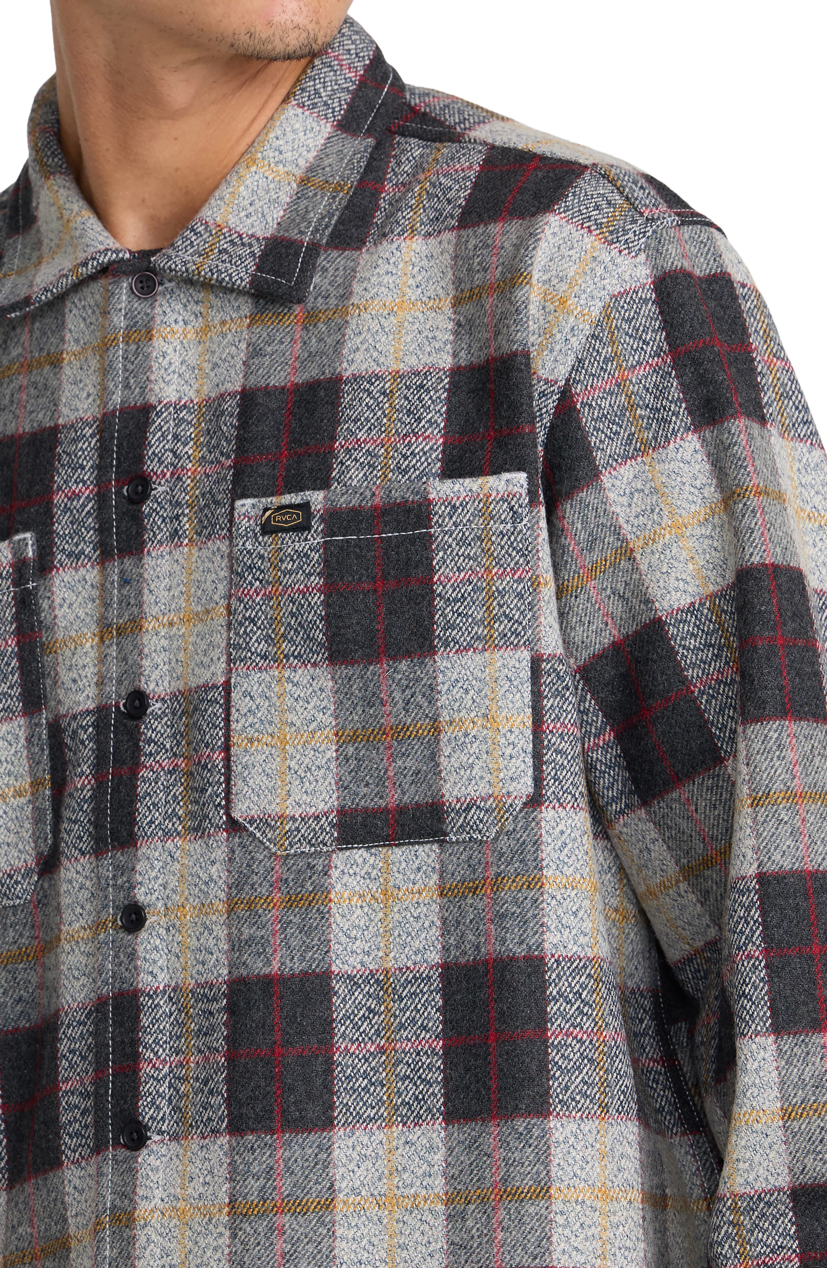 RVCA Dayshift Flannel Button-Up Shirt (Men) | Nordstrom