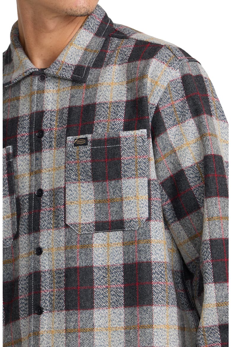 Dayshift Flannel Button-Up Shirt, Alternate, color, PURPLE MULTI