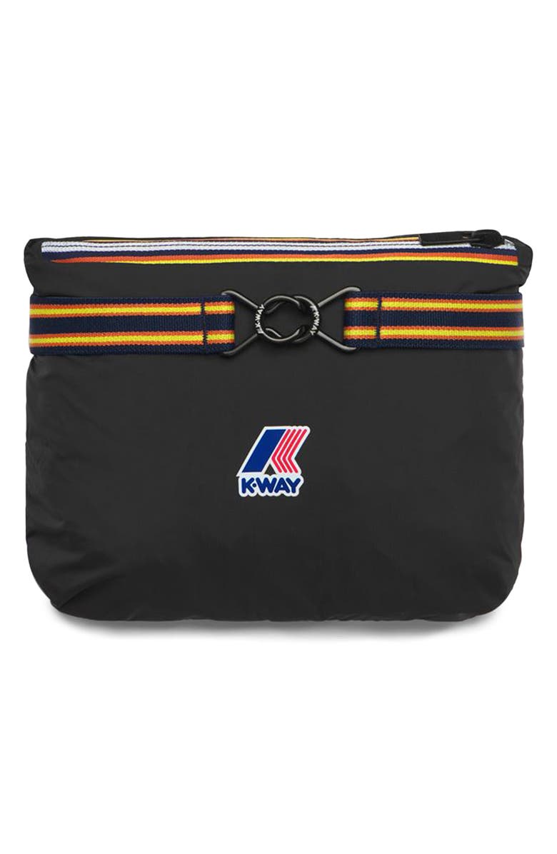 K-Way Le Vrai 4.0 Leon Water Repellent Anorak, Alternate, color, Black Pure