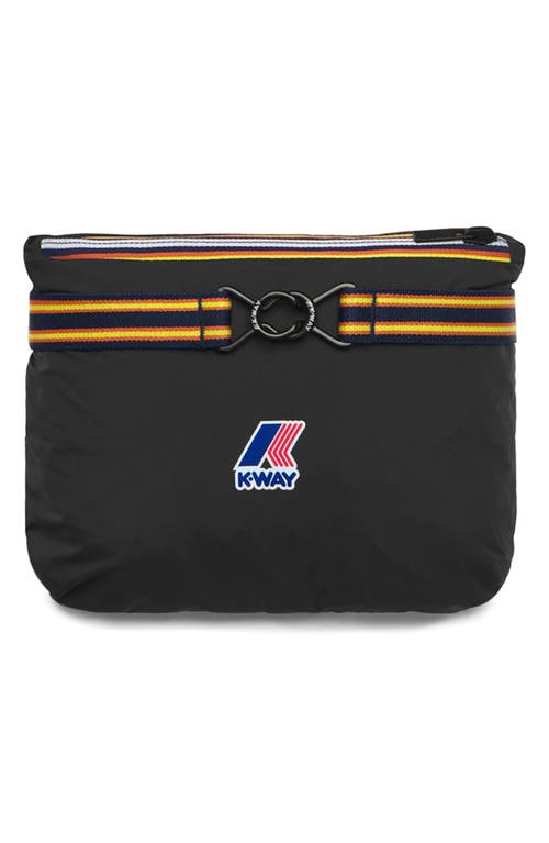 K-way Le Vrai 4.0 Leon Water Repellent Anorak In Black Pure