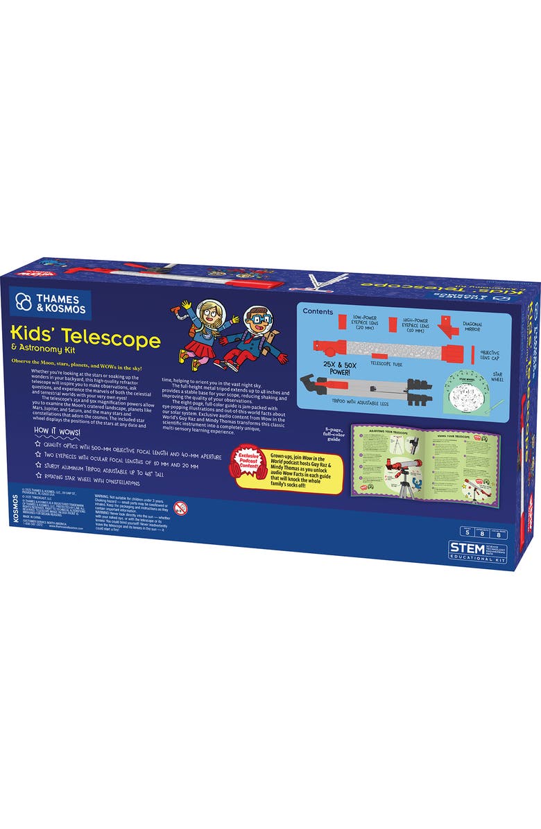 Thames & Kosmos Wow in the World Telescope Kit, Alternate, color, Multicolored
