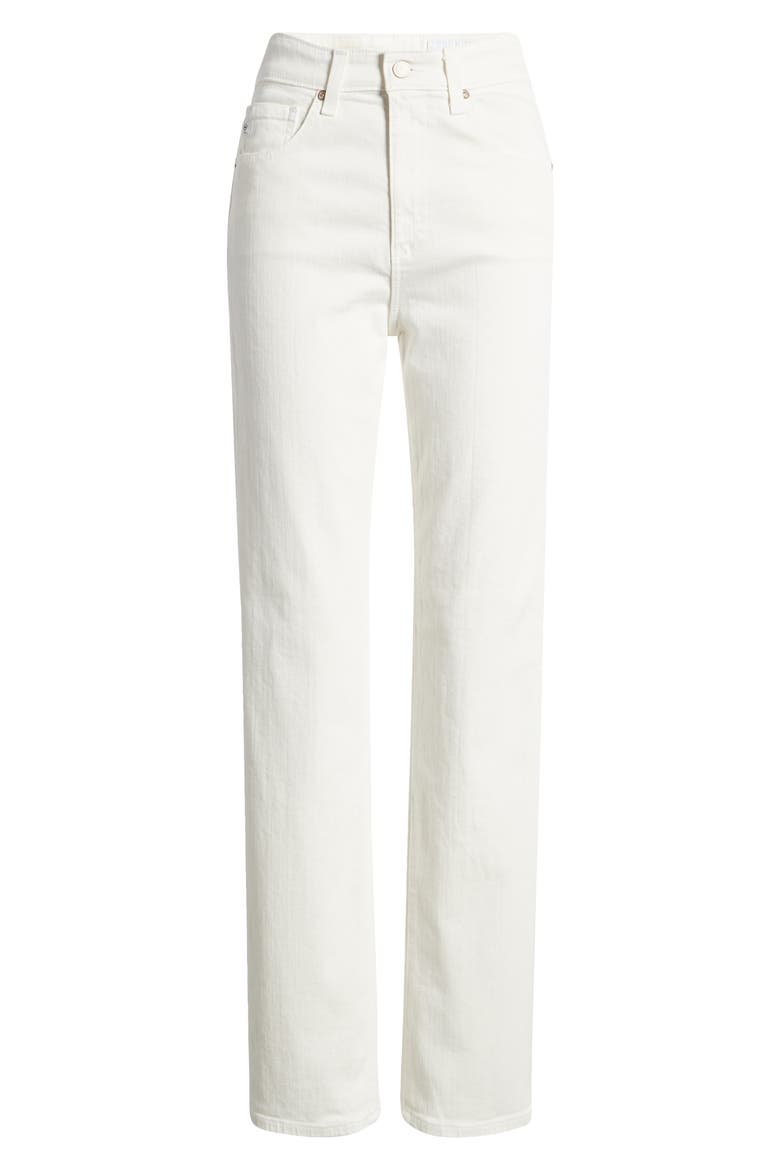 Alexxis High Waist Straight Leg Jeans, Alternate, color, MODERN WHITE