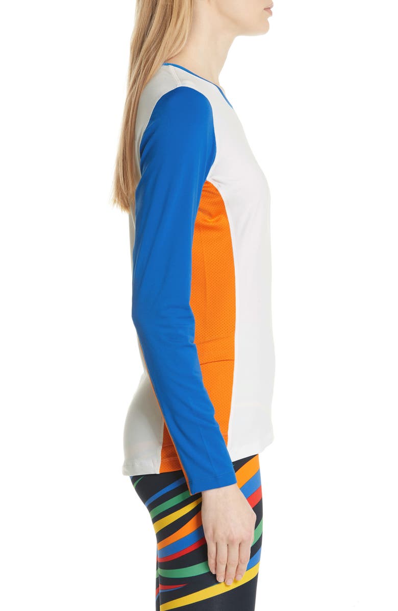 Tory Sport by Tory Burch Tory Sport Colorblock Performance Top, Alternate, color, 