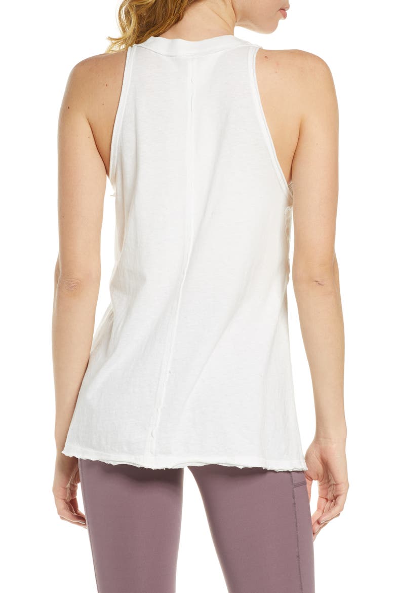 Free People FP Movement Fade with the Waves Tank Top, Alternate, color, WHITE