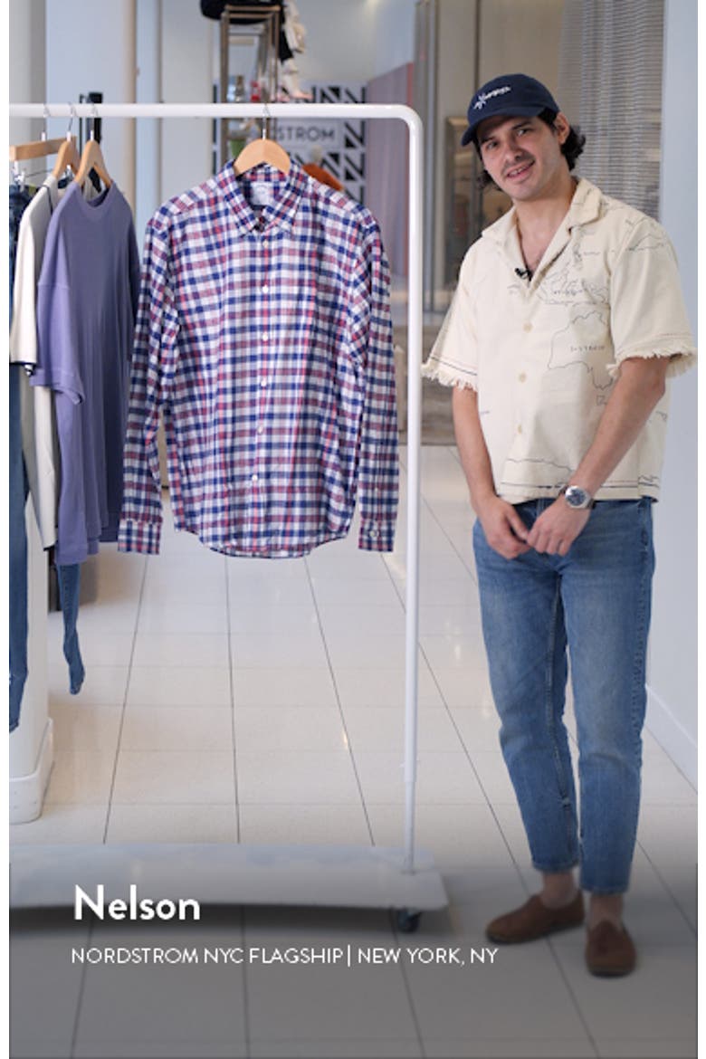 Plaid Madras Button-Down Shirt video