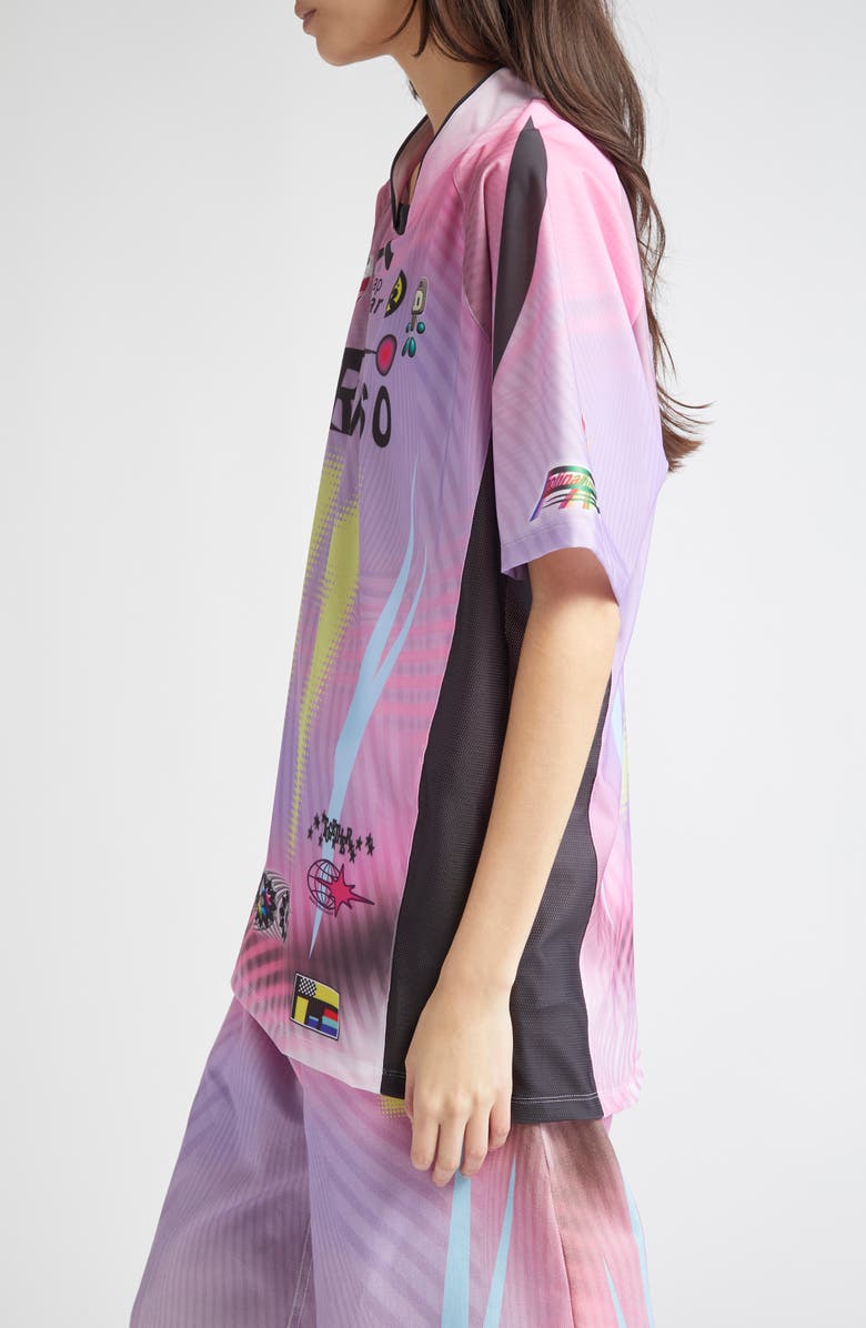 Paolina Russo Oversize Short Sleeve Stretch Jersey Top, Alternate, color, 