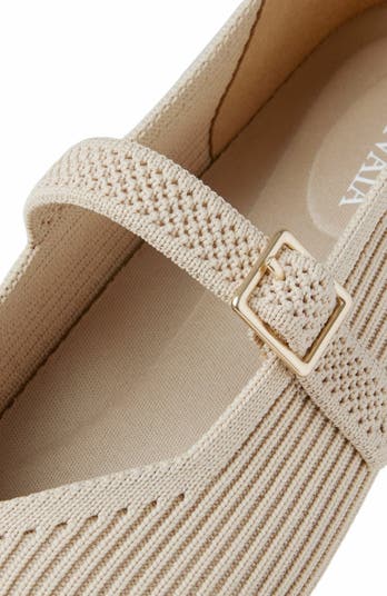 Margot Mary-Jane Square-Toe Ballet Flats