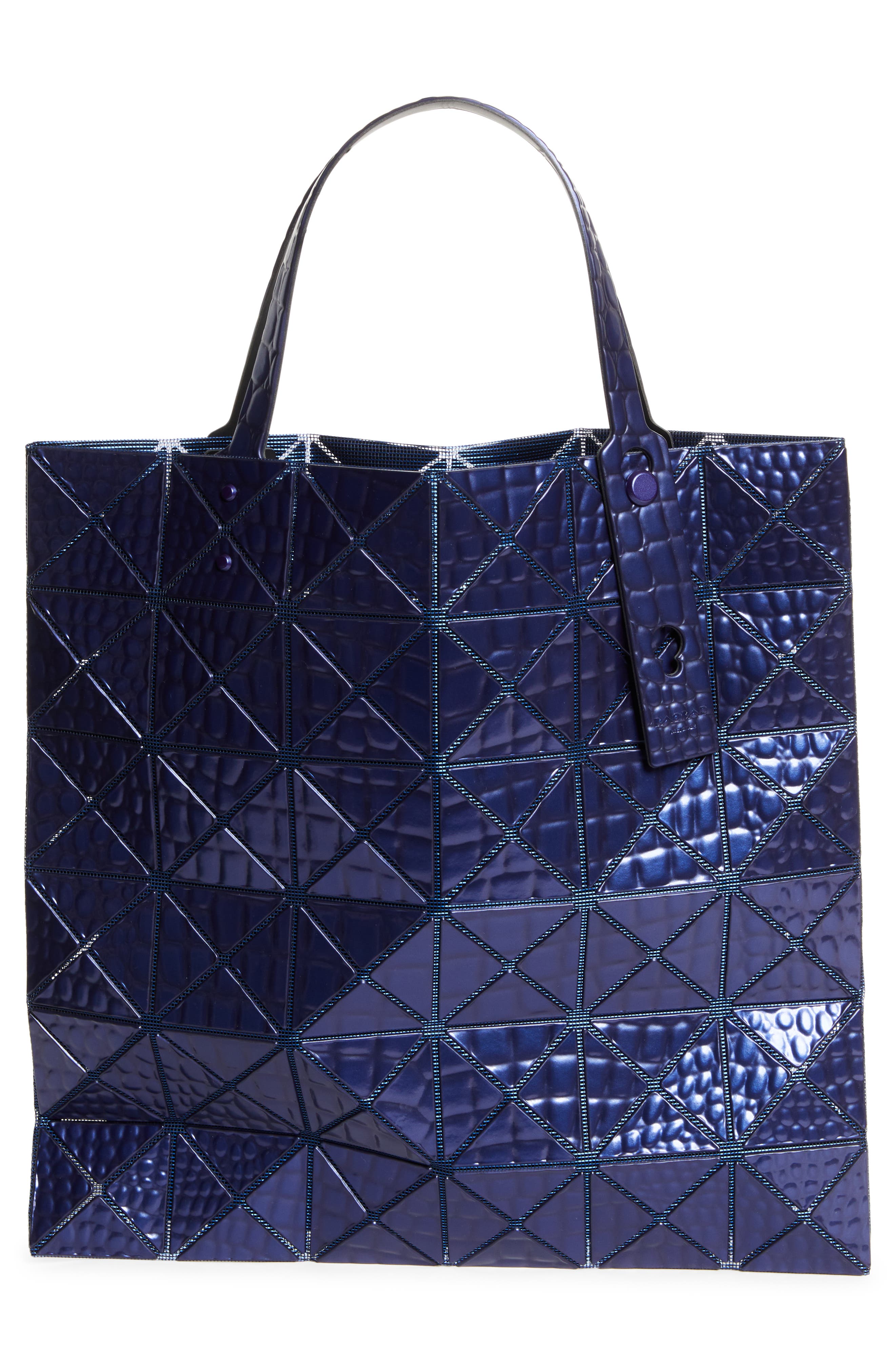 BAO BAO ISSEY MIYAKE プラチナム メタリックブルー Bao Bao Issey Miyake Meta Kaiju Metallic Tote | Nordstrom