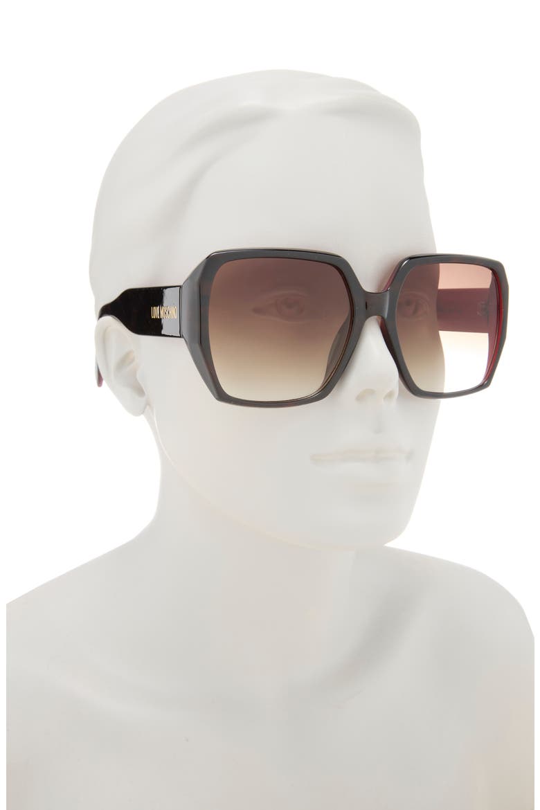 LM104 59mm Gradient Square Sunglasses, Alternate, color, HAVANA