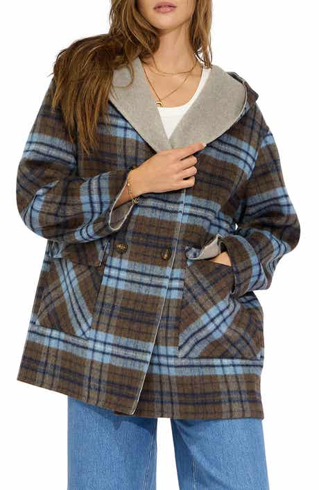 Coastal Edit Hooded Wool Blend Coat