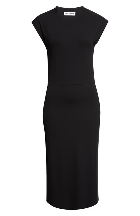 Back Slit Midi Dress