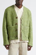 Séfr Pavel Fray Edge Cotton & Virgin Wool Cardigan