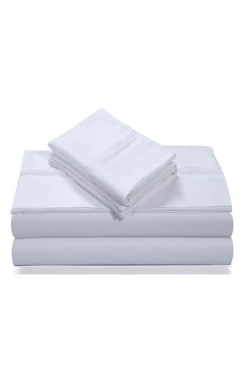 Azores Home 110 Gsm Extra Deep Pocket Sheet Set In White
