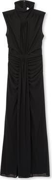 Reiss Daniella Drape Detail Sleeveless Gown