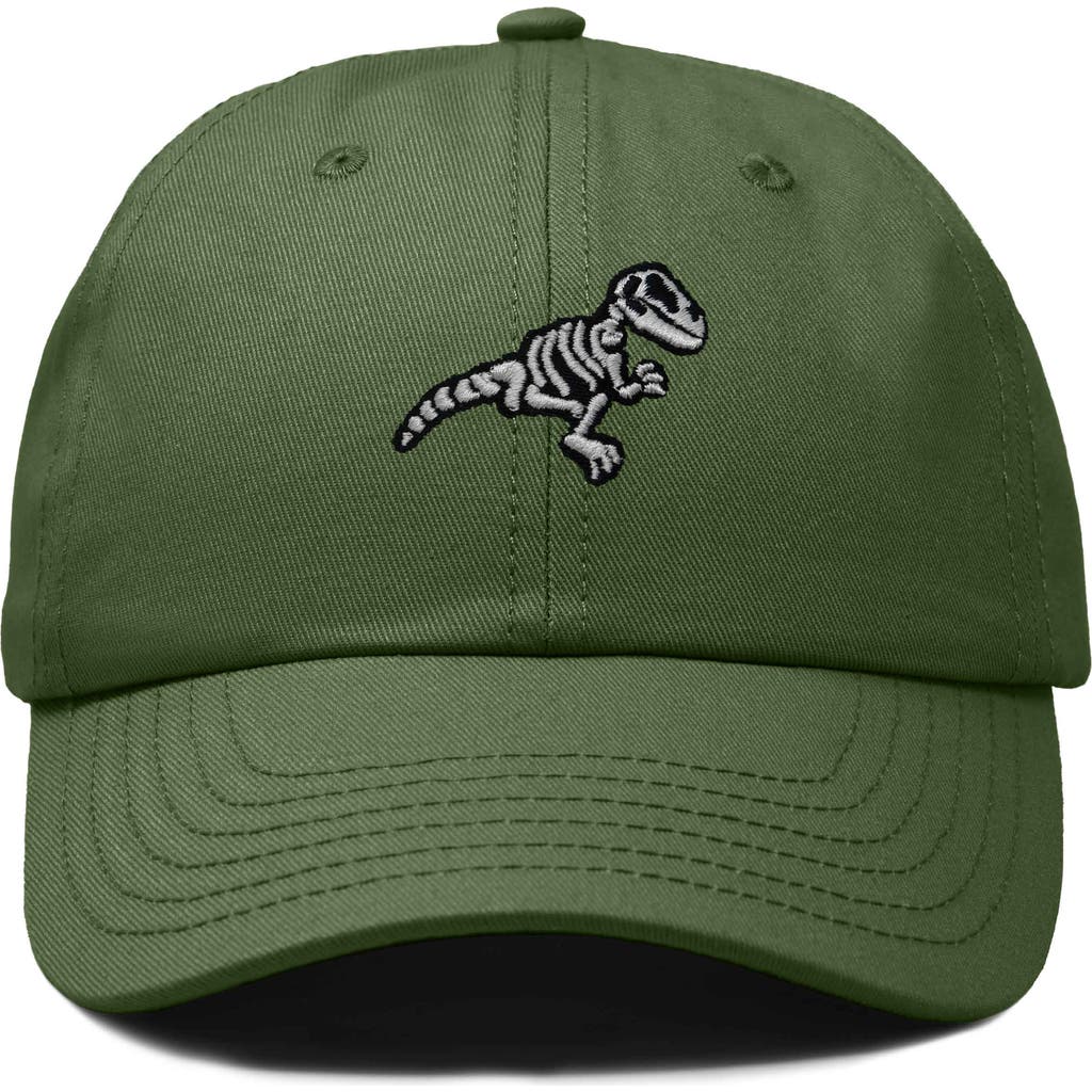 Dalix Fossil Embroidered Outdoor Hat In Olive