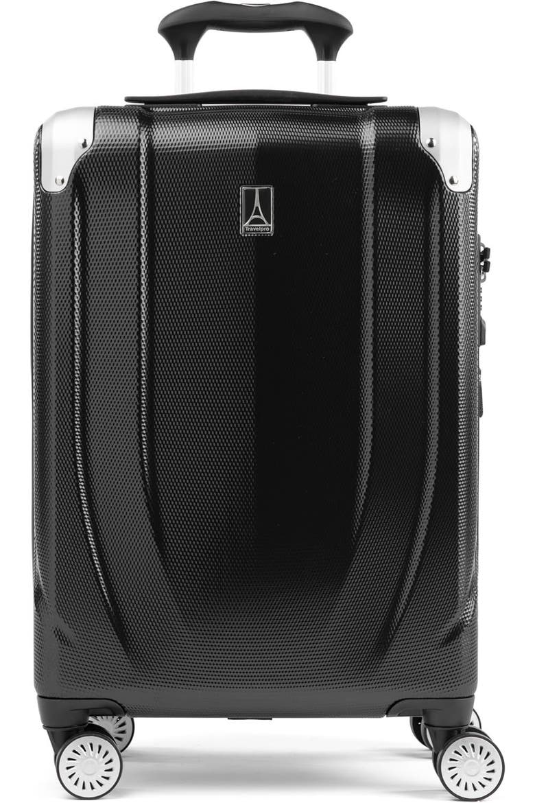 Pathways 3 Hardside Expandable 21" Carry On Spinner Luggage, Main, color, Black Knight