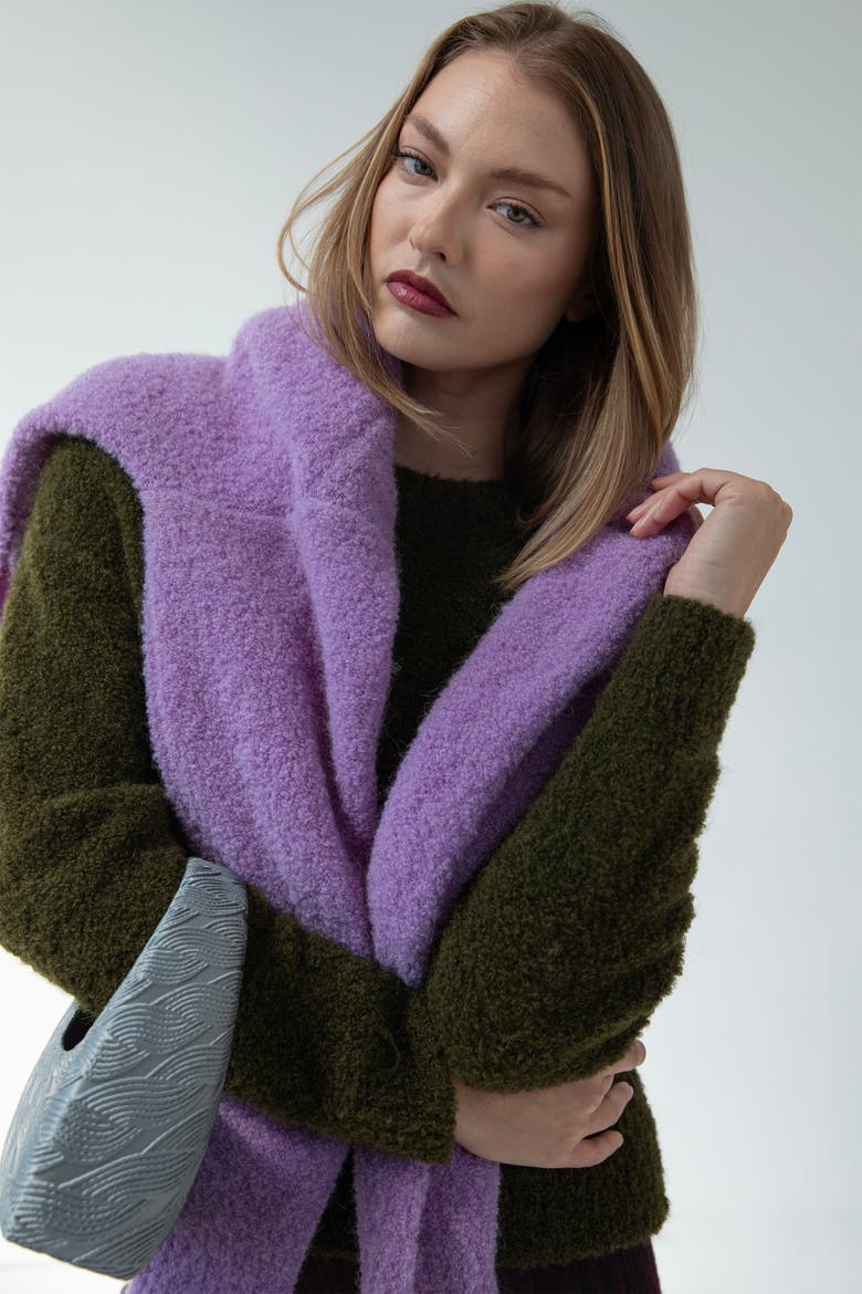 Belle Boucle Pullover, Alternate, color, HUNTER