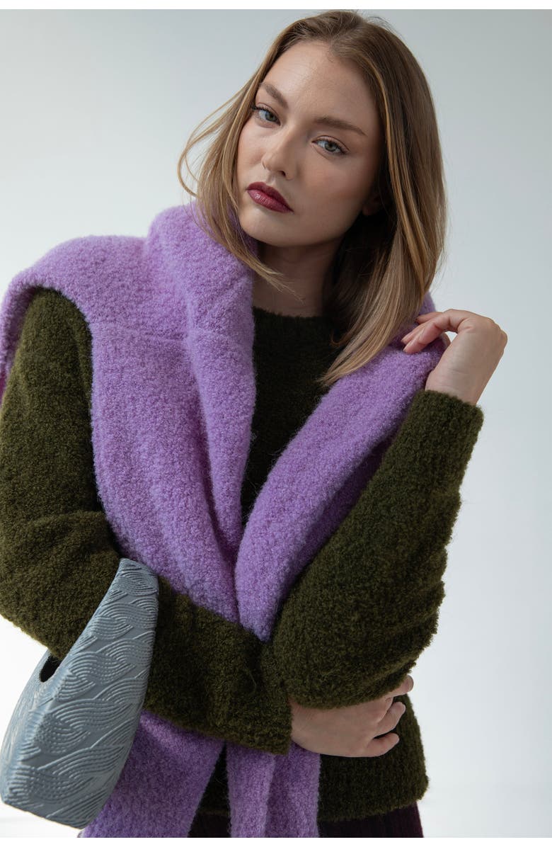 SSKEIN Belle Boucle Pullover, Alternate, color, Hunter