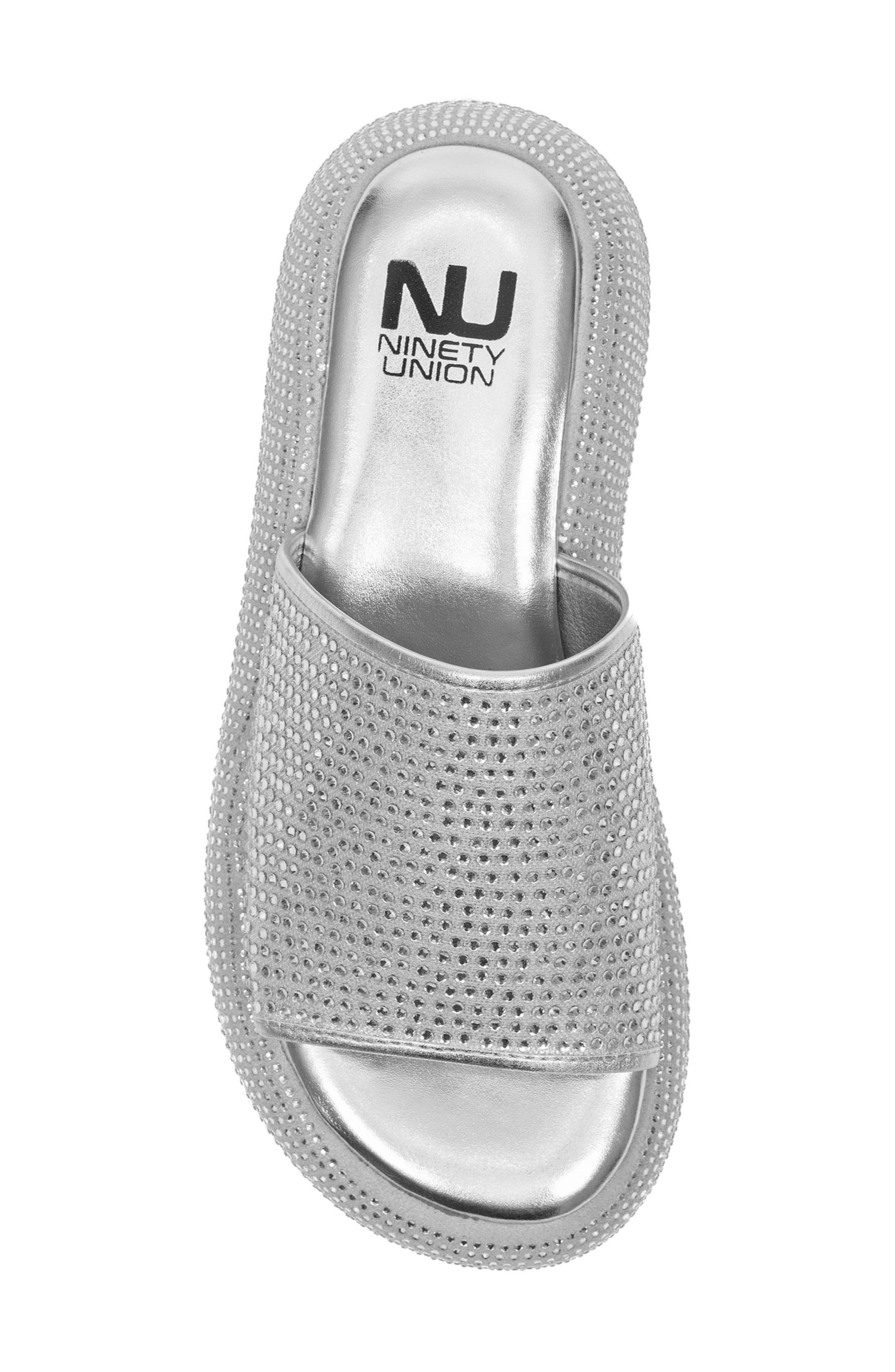 NINETY UNION Blingar Slide Sandal, Alternate, color, Silver