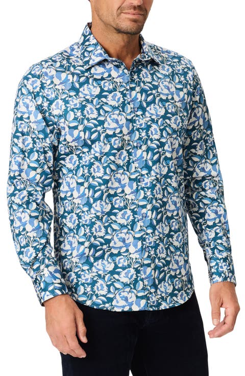 Euclid Long Sleeve Stretch Cotton Shirt