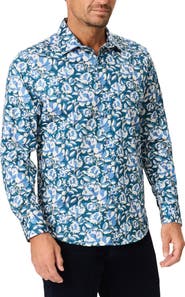 Robert Graham Euclid Long Sleeve Stretch Cotton Shirt