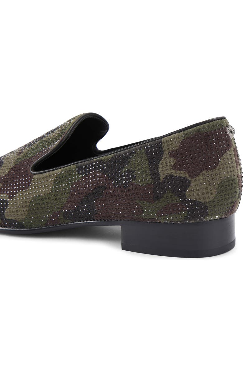 Kurt Geiger London Ace Camo Embellished Slip-On Shoe, Alternate, color, Dark Green