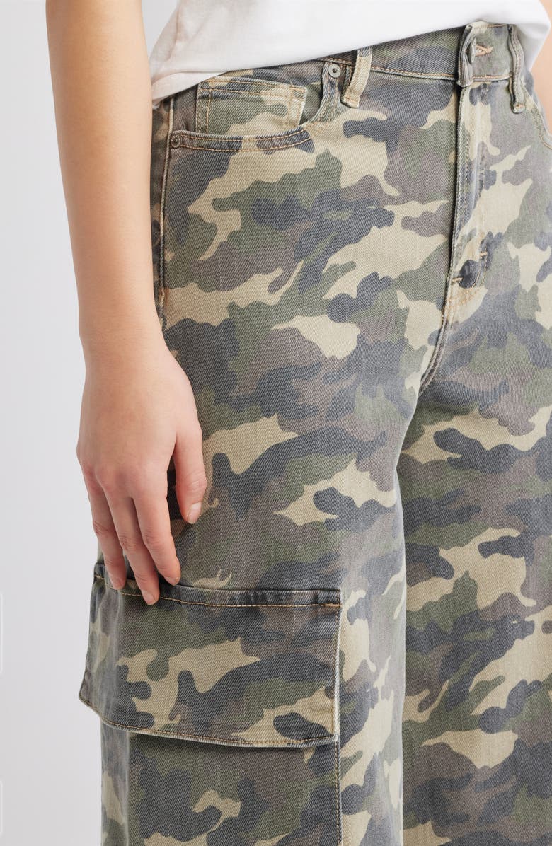 HIDDEN JEANS Camo Wide Leg Cargo Pants, Alternate, color, 