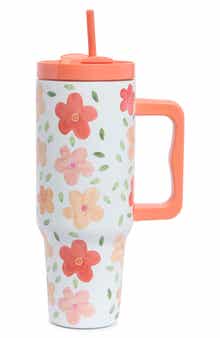 Floral Stainless Steel 40 oz. Tumbler