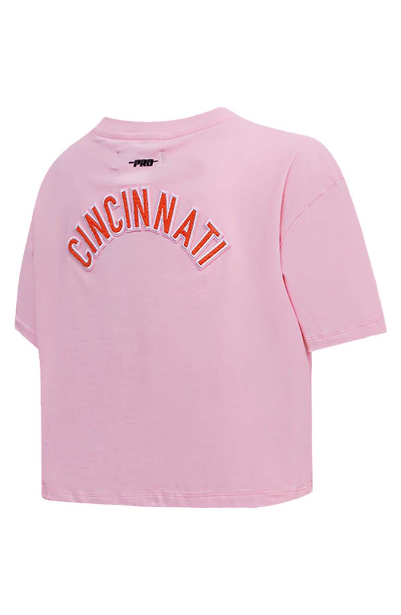 PRO STANDARD Women's Pro Standard Pink Cincinnati Bengals Cropped Boxy T-Shirt, Alternate, color, Pink