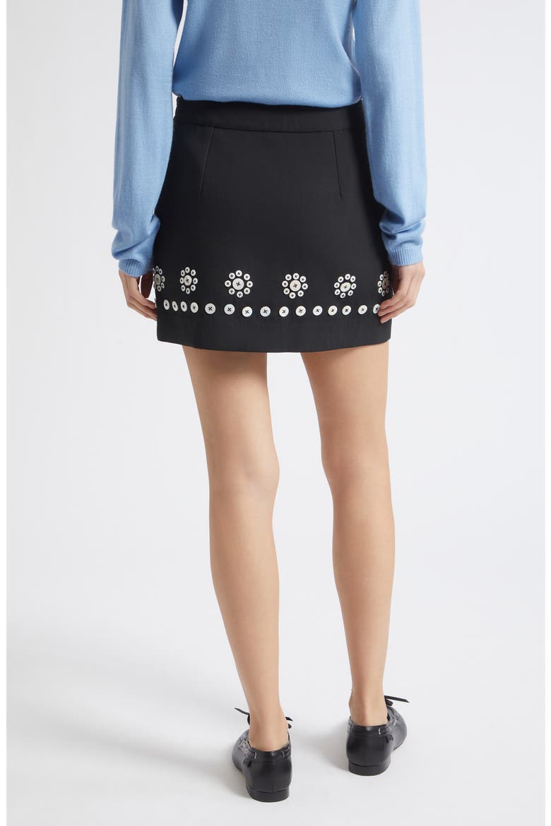 Button Detail Miniskirt, Alternate, color, BUTTONED FLOWERS