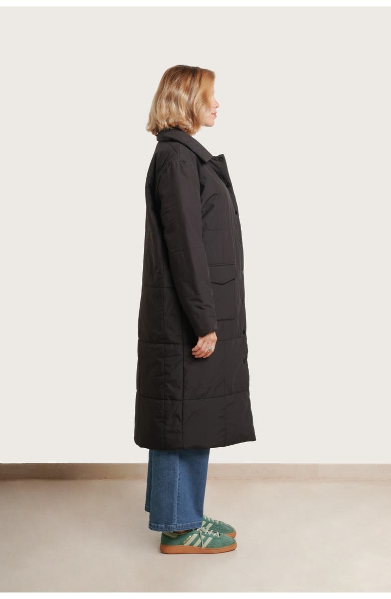 Nom Maternity The Puffer Maternity Coat, Alternate, color, Black