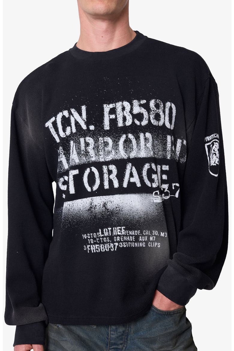 Military Thermal Graphic T-shirt, Alternate, color, BLACK
