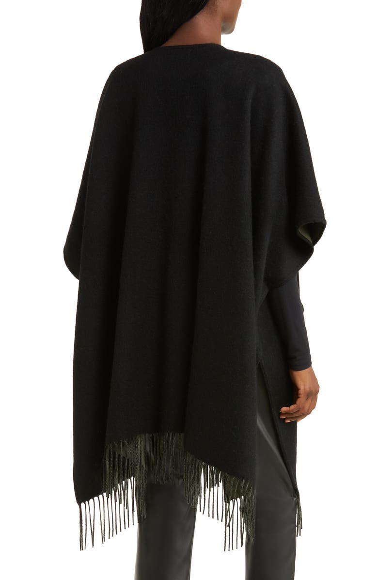 Nordstrom Reversible Pocket Wool & Cashmere Ruana, Alternate, color,