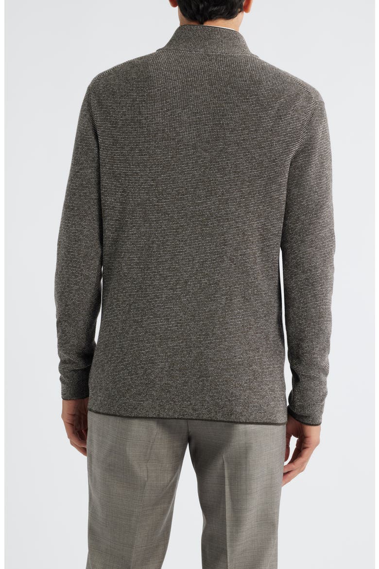 Daulac Quarter Zip Pullover, Alternate, color, BROWN