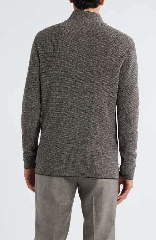 Jack Victor Daulac Quarter Zip Pullover In Gray