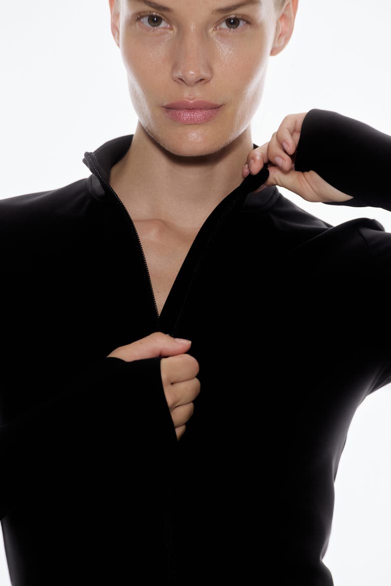 Zip-through Sports Jacket With Softmove, Alternate, color, Black