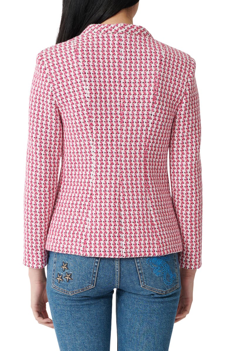 maje Vyza Tweed Jacket, Alternate, color, Fuchsia
