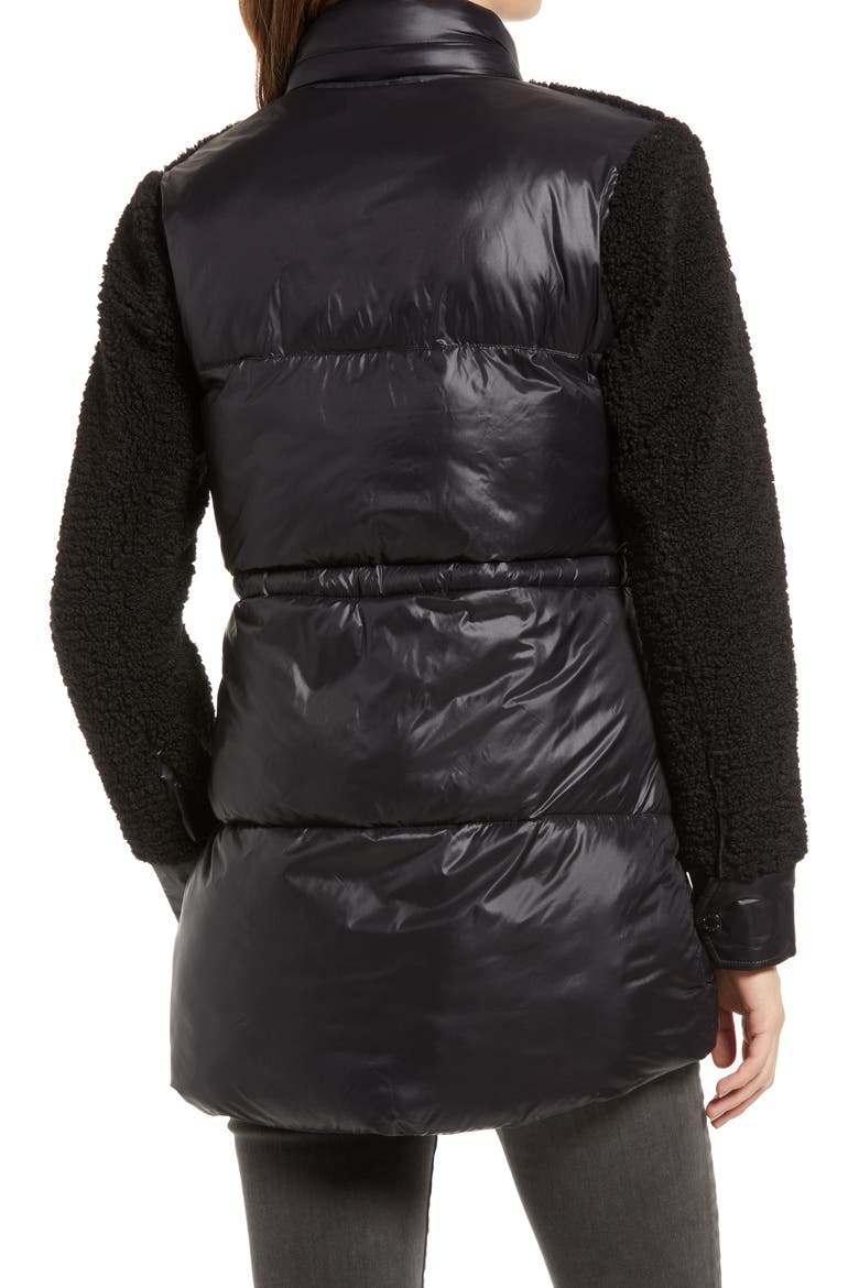 Mixed Media Jacket, Alternate, color, BLACK